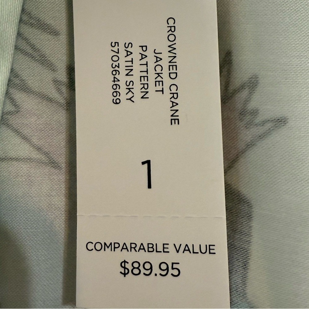 Chico's Floral Asian Watercolor Jacket Lightweight Open Tunic Cotton NWT 1 - Picture 8 of 16